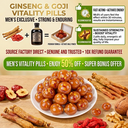 ✨Ginseng & Goji Vitality Pills-Bestseller