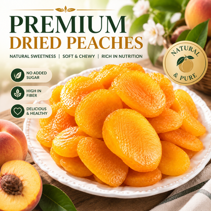 🍑 Thick-Cut Premium Dried Peaches 😋🔥-Bestseller